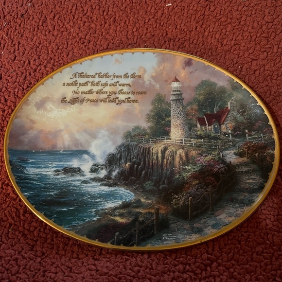 Thomas Kinkade Lamplight Village collection of 4 plates - Picture 5 of 10